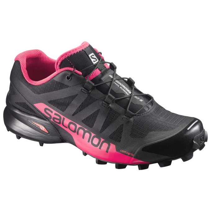 SALOMON SPEEDCROSS PRO 2 W Philippines - Women's Trail Running Shoes - Black/Pink | 416782-MKS